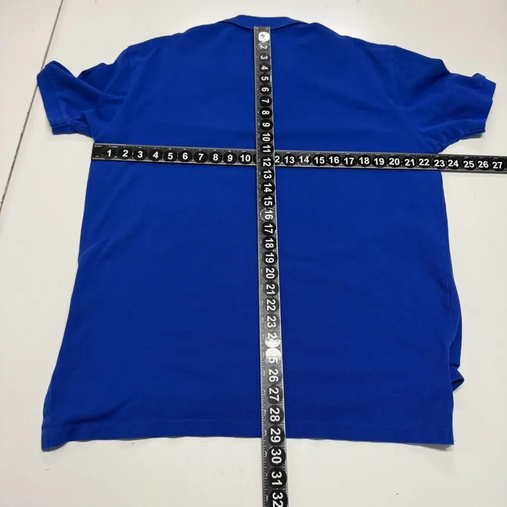 Polo‎ Ralph Lauren Shirt Mens Large Blue Short Sleeve Knit Golf Polo Preppy